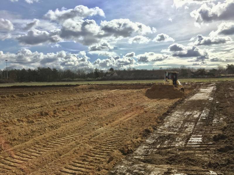 Terrassement d'un EHPAD sur la commune de LA TOUR DE SALVAGNY
