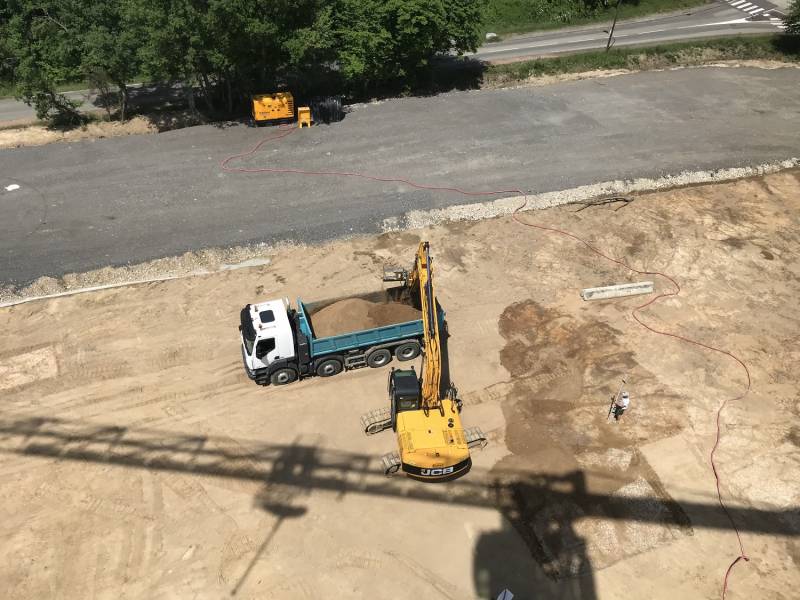 Terrassement d'un EHPAD sur la commune de LA TOUR DE SALVAGNY