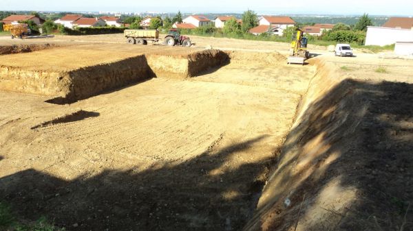 Terrassement terminé.