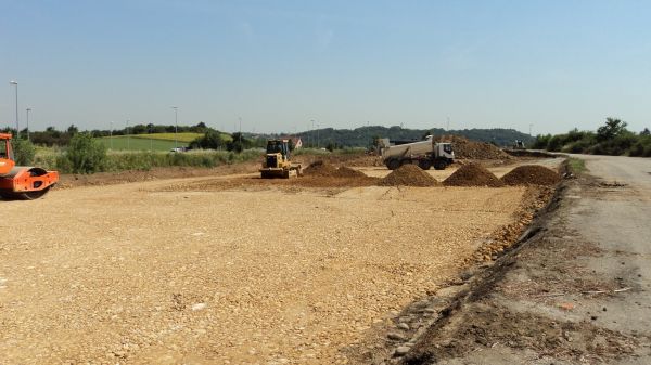 Mise en place de remblai et compactage