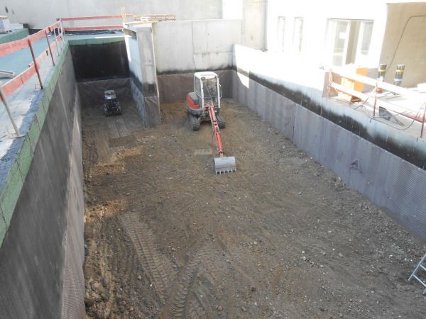 Mise en place de remblais compacté