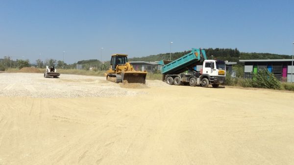 Mise en place de gravier 0/31.5